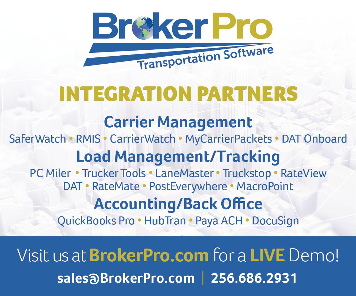 issinc's tweet photo. Infinity Software Solutions is proud to partner with leading transportation service providers. Come stop by for a demo and see what we're all about ! #BrokerPro https://t.co/RYYrlbD4c4
