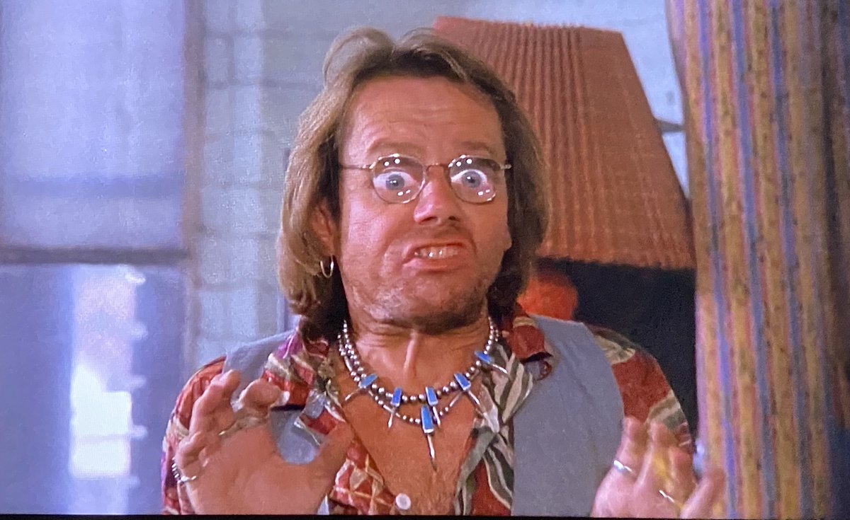 This is where we are introduced to character actor William Sanderson. He had spent the previous spring delivering a brilliant performance in the cinematic masterpiece "Bladerunner." Then he came to El Paso to play a goofball drug dealer in Coke-bottle glasses. Work is work. /9/