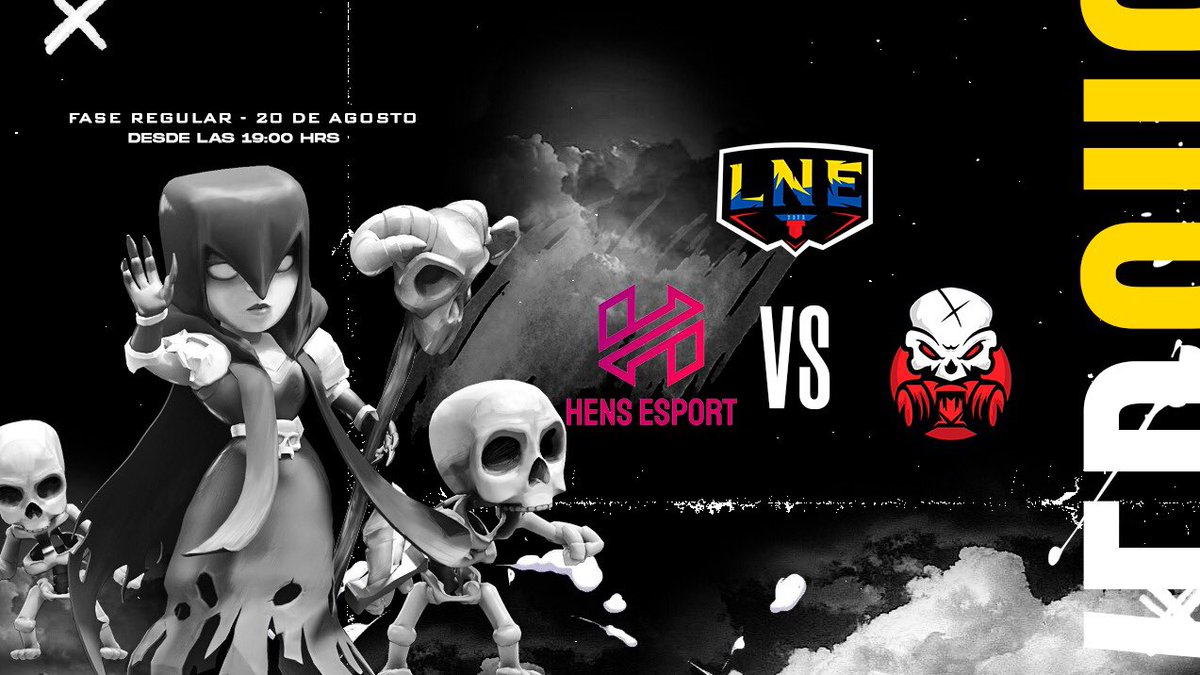 ⚔️ | #MatchDay | J-4

🎯 | @HensEsport_Ec 🆚 @Skullcrackerecu 

🗣️ | @Jwingord
🕘 | 19:00 🇪🇨
🖥️ | twitch.tv/joker25tw

#LaNacional 🇪🇨
