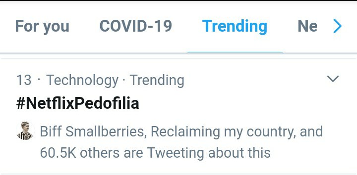 velvethammer's tweet photo. @netflix #NetflixPedophilia is trending. We've made an impact, keep up the pressure.

#SaveTheChildren #PedoNetflix https://t.co/RHBT7OdnSt