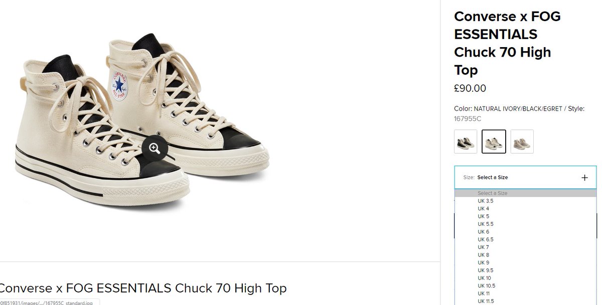 converse x fear of god uk