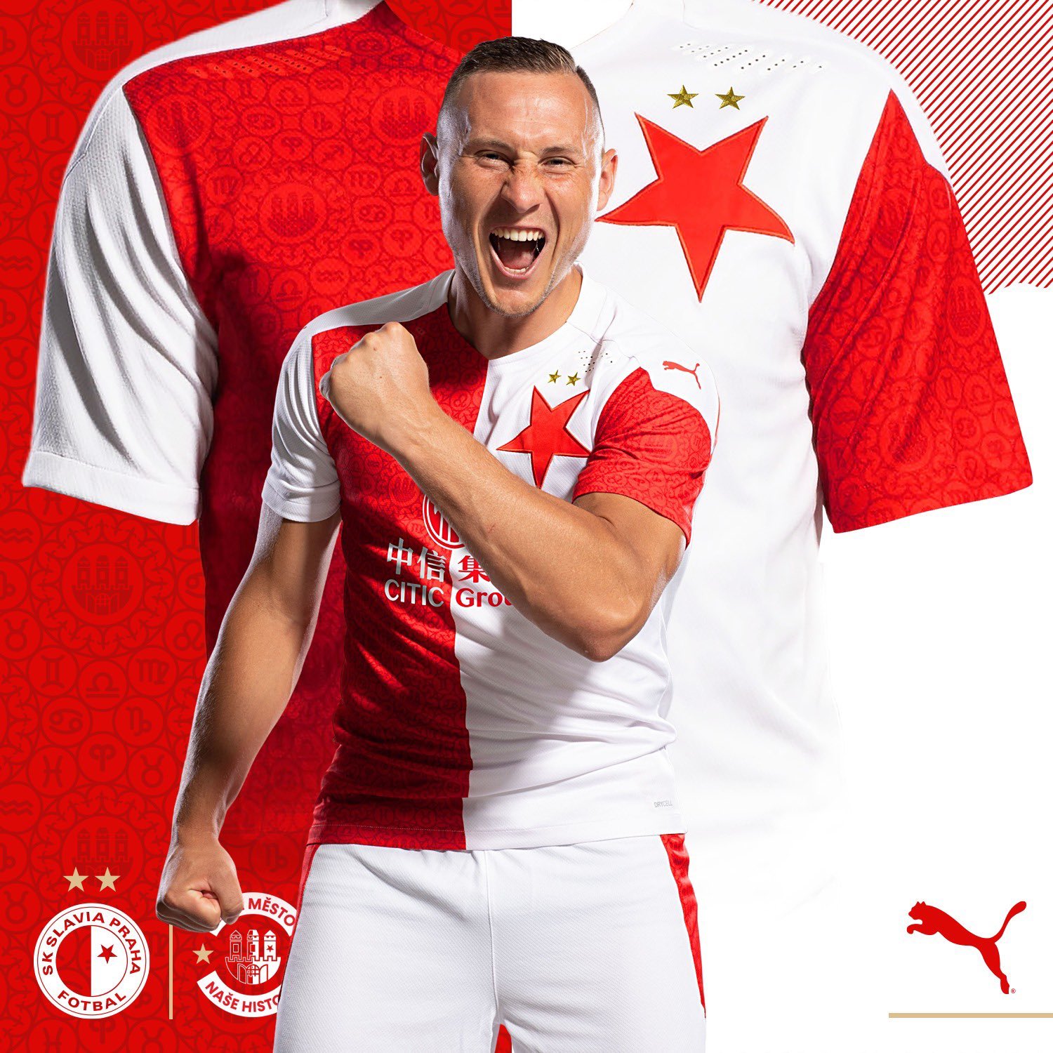 Nova sk slavia praha t camisa república checa praga imprimir qualidade  casual camiseta para homem plus size XS-5XL - AliExpress