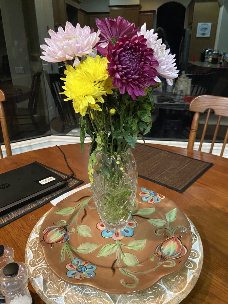 Started my day off with a happy heart and a big welcome for our students. Ended the day with a full heart and flowers from my family. Happy First Day Back Glyndale! @glynnschools #itsgreattobeback!