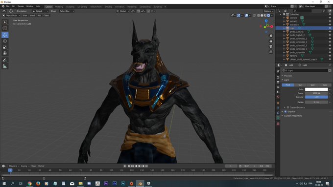 vankev's tweet photo. ancientegypt #ancientegyptian #anubis #god #ancientegyptiancollection #egyptology #egyptiancollection #conceptartist #conceptarts #conceptartists #conceptartdesign #characterdesign #conceptart #digitalart #fantasycharacter #fantasy #zbrush #pixologic #creature #monster #blender https://t.co/ey5sNxTjCq