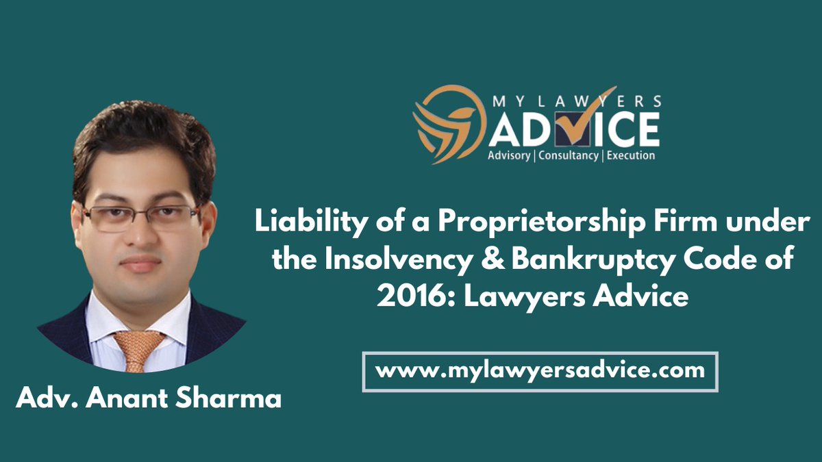Liability of a Proprietorship Firm under tIBC of 2016: Lawyers Advice

mylawyersadvice.com/liability-of-a…

#MyLawyersAdvice #AnantSharma #Trending #Latest #Laws #Legal #India #Corporate #Business #Startup #SME #Entrepreneur #Insolvency #Bankruptcy #IBC #Proprietorship #SoleProprietorship