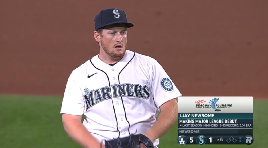 19,809th player in MLB history: Ljay Newsome- 26th round pick in '15 out of Chopticon HS in MD- super elite strike-thrower; 3% (!!!) career walk-rate is the lowest among all MiLB pitchers with 300+ IP since '15- stuff and strikeouts ticked up in '19- yes, it's pronounced LJ