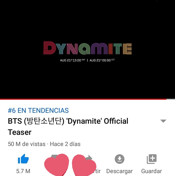 Daouoffroad2314's tweet photo. GENTE  EL TEASER LLEGÓ A 50M, LO LOGRAMOS, YEAAA LLEGAMOS A LOS 50 MILLONES 
ASI QUE PODREMOS LLEGAR A 100M DE VISTAS AL MV TAMBIEN A DARLE CON TODO 💜

BIEN HECHO ARMY 🤗
#DynamiteVideoTeaserTo50M #BTS @BTS_twt https://t.co/wI64Kri0io https://t.co/r8KdffB2E9