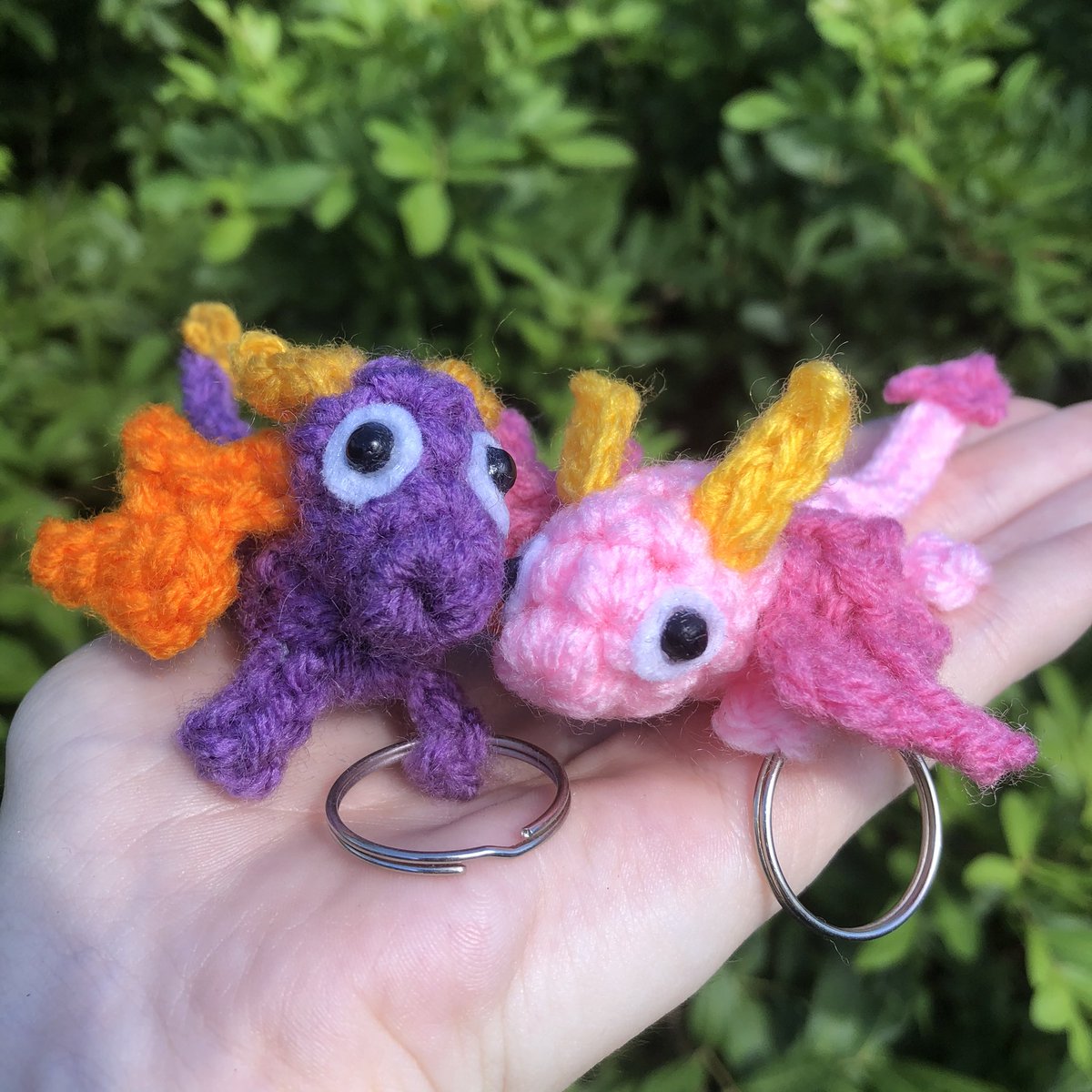 KrazyKariana's tweet image. My Ember Crochet Keychain I commissioned from HappySquidMuffin on Etsy arrived! Now she can go along with the Spyro I have! #spyro #SpyroTheDragon #spyroReigintedTrilogy #crochet #crocheting #etsy