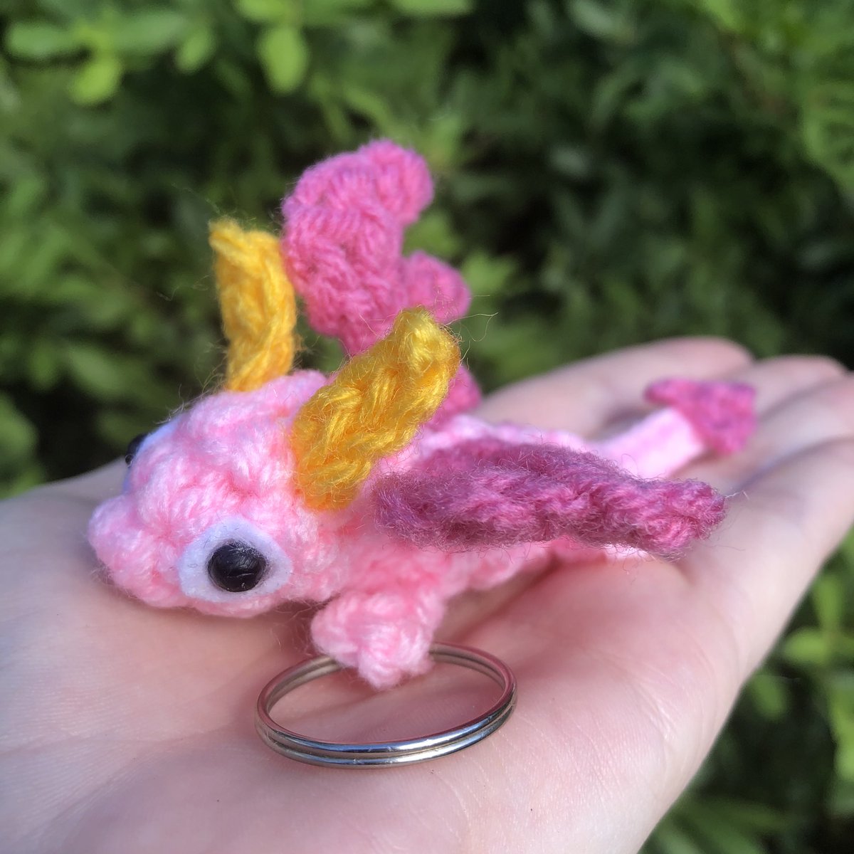KrazyKariana's tweet image. My Ember Crochet Keychain I commissioned from HappySquidMuffin on Etsy arrived! Now she can go along with the Spyro I have! #spyro #SpyroTheDragon #spyroReigintedTrilogy #crochet #crocheting #etsy