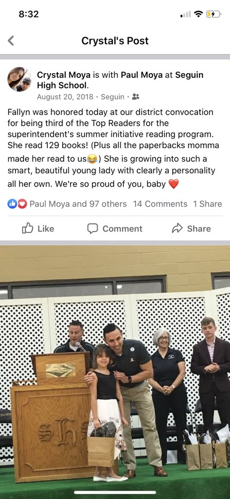 #tbt I was so impressed with our reading challenge that year and our superintendent had the finalists come in to our district convocation. Such a wonderful experience. Mom brag: my oldest placed in coming into first grade 🥰🥰 <a href="/SeguinISD/">Seguin ISD</a> <a href="/DrMattGutierrez/">Matthew Gutiérrez, Ed.D.</a>