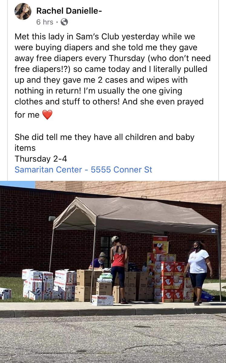 KPG_'s tweet photo. Saw this on Facebook. FREE diapers in Detroit, MI https://t.co/QlDyU0vkMB