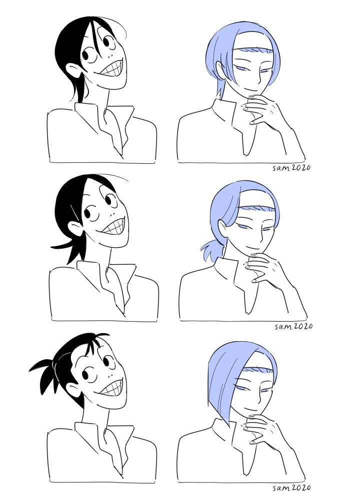 ok but midousuji and komari's hair...... here are some predictions 