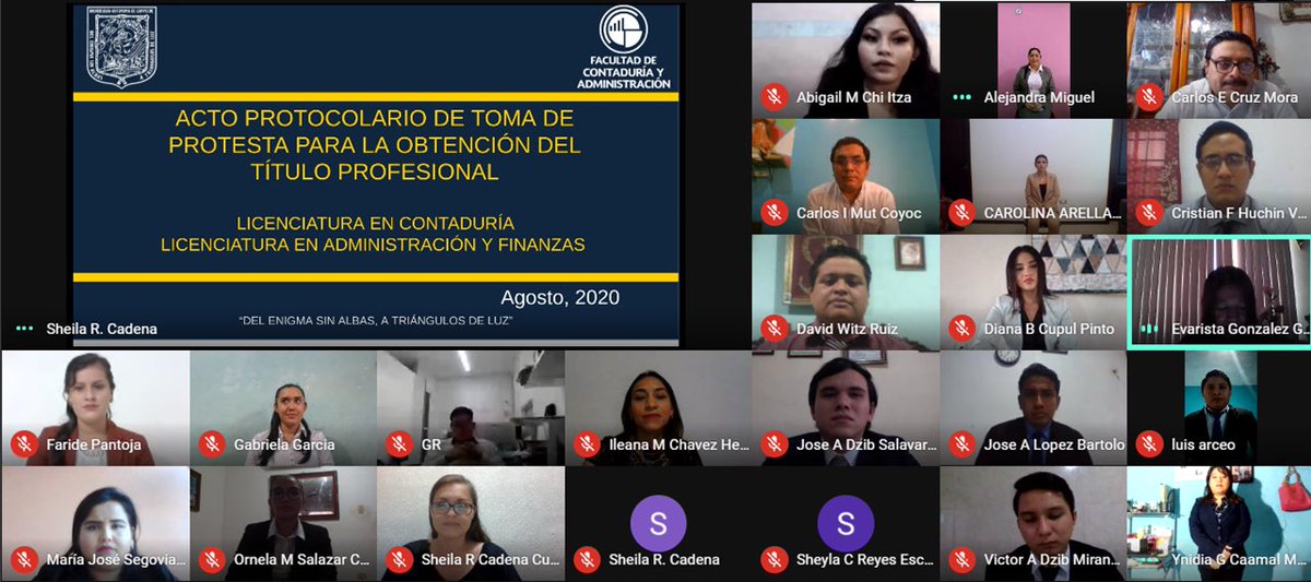 uacamfca's tweet photo. Ceremonia de Toma de Protesta mediante Acto Protocolario para la obtención de Título Profesional, Licenciados en Contaduría y Licenciados a Administración y Finanzas. ¡Felicitaciones a todos! #OrgulloFCA https://t.co/H0jccrBg9r