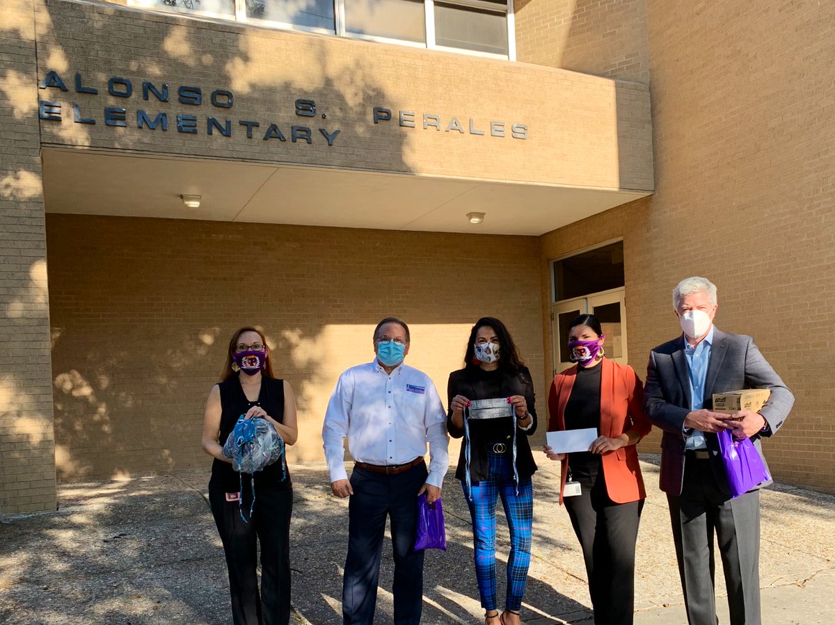 teri_silva's tweet image. Thank you @AustinLighthous and La Familia Perales for your kind donation. Love, community, and equity woven into the leadership story of Mr. Alonso S. Perales, continues to be modeled by his grandson Al Perales.  Walk the path of your antepasados. @PeralesESchool