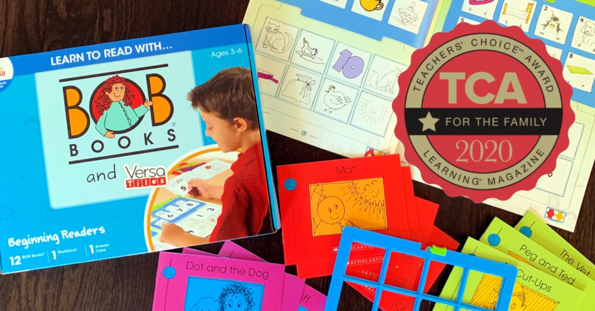 hand2mind's tweet photo. Learn to Read With… Bob Books® and VersaTiles®, Beginning Readers Set has won a 2020 Teacher's Choice Award for the Family from Learning Magazine! 😍
#learningmagazine #teacherschoiceaward https://t.co/csGpgAC4cF