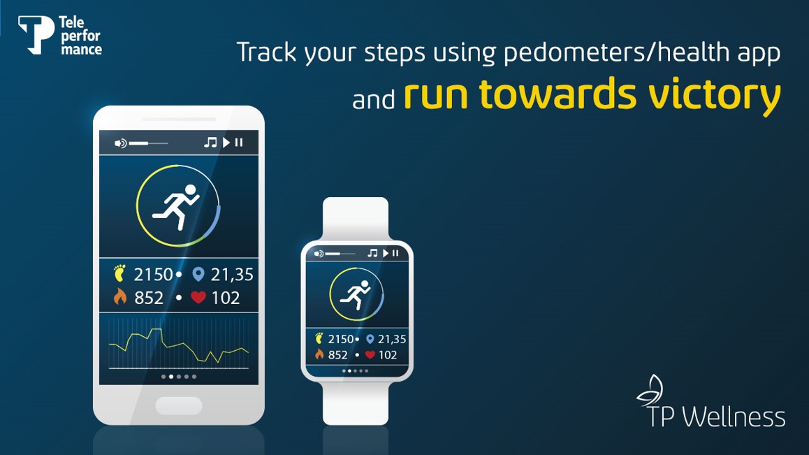 WeAreTPinIndia's tweet photo. Presenting FitTP – a great way to get fit and engage with your colleagues. Form a fitness group with your colleagues; walk, run, or cycle, track your steps and become the ultimate fitness winner. Send in your entries now at events.team@teleperformance.com.
#TPWellness https://t.co/raKMtHIDl7