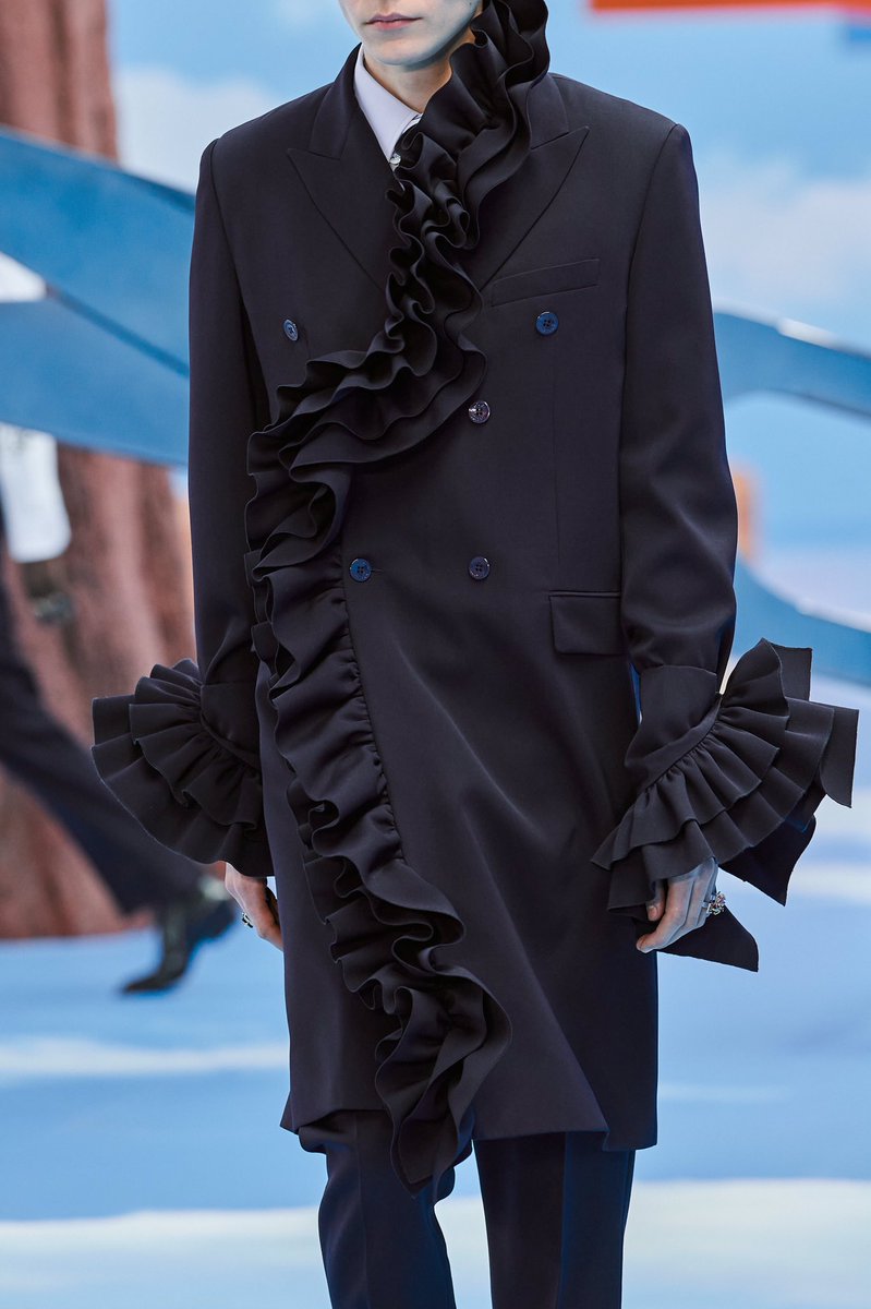 ruffled suit
