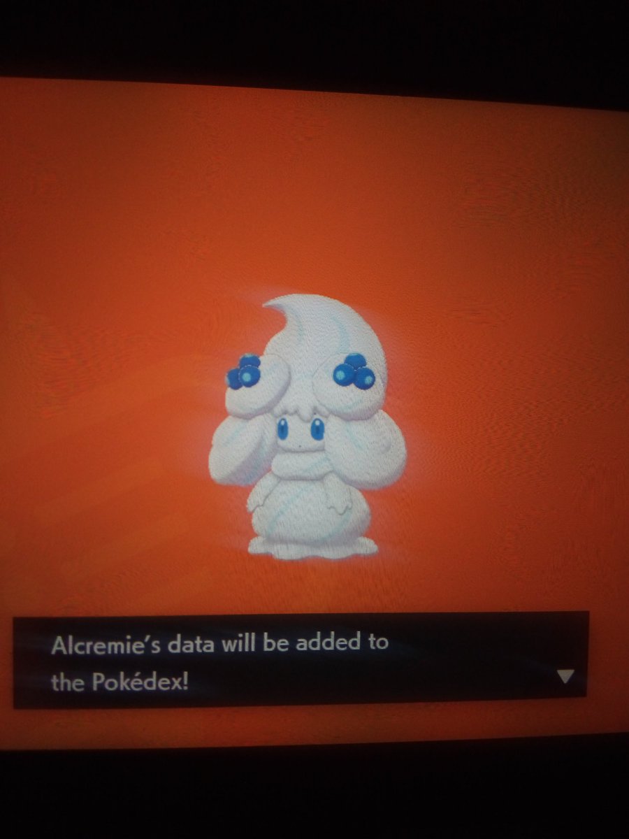 She's Berry Sweet, but don't make fun of how Creamy she is 'cause she'll get really Salty with you!I finally evolved my Milcery into Alcremie today! 