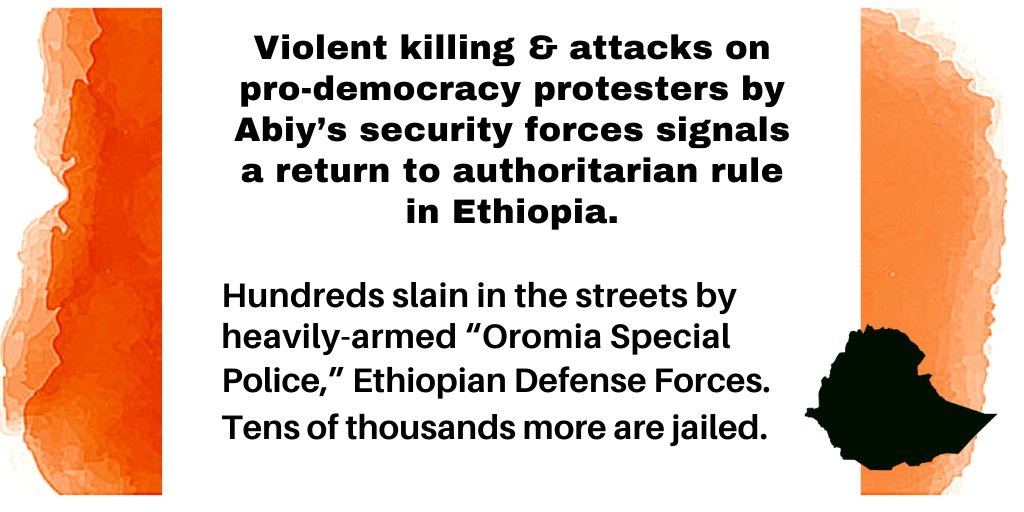 #OromoProtests 
cc <a href="/SecPompeo/">Secretary Pompeo</a> <a href="/AsstSecStateAF/">Bureau of African Affairs</a> <a href="/RepKarenBass/">Congressmember Bass</a> <a href="/tomozeus/">JT</a> <a href="/oak_institute/">Oakland Institute</a> <a href="/RepChrisSmith/">Chris Smith</a> <a href="/LaurenBinDC/">Lauren Blanchard</a> <a href="/LindseyGrahamSC/">Lindsey Graham</a> <a href="/StateDept/">Department of State</a> <a href="/amnesty/">Amnesty International</a> <a href="/hrw/">Human Rights Watch</a> <a href="/rhussein_/">Rahma Hussein</a> <a href="/LaetitiaBader/">Laetitia Bader</a> <a href="/AmnestyEARO/">Amnesty Eastern Africa</a>