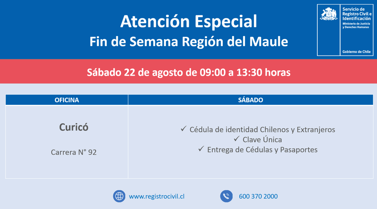 Registro Civil Maule tweet media