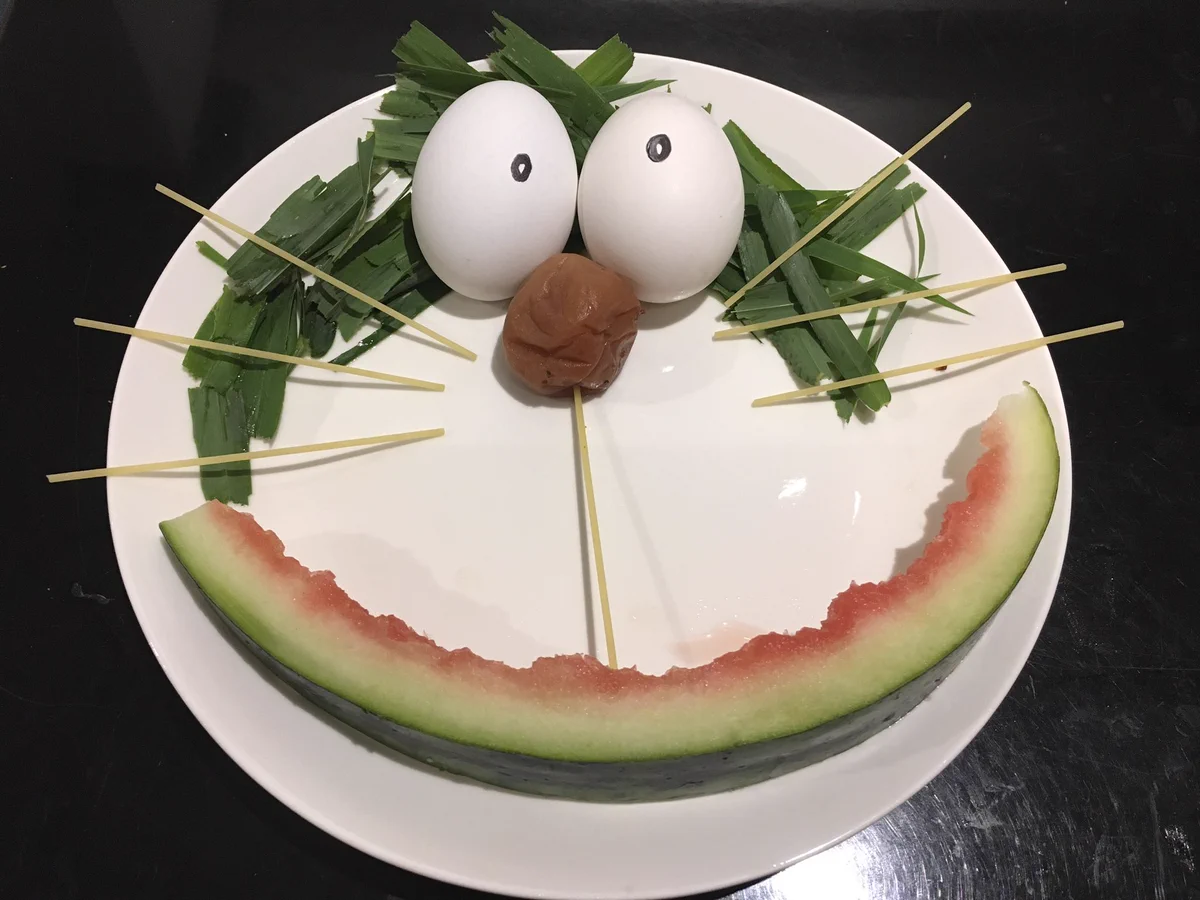 暑くて食欲がないので作ったすずしいしい料理！「ドラえもんサラダ」！