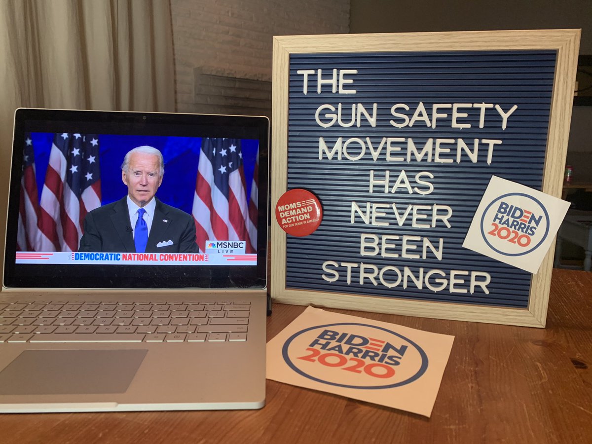 RLSeikel's tweet photo. The gun safety movement has never been stronger. As a @MomsDemand volunteer, I never take this for granted. It takes work and commitment.
That’s why I support @JoeBiden for President. He is the Gun Sense Candidate. 
#MomsAreEverywhere 
#DemConvention 
#BidenHarris2020 https://t.co/T35yZ6n3oy