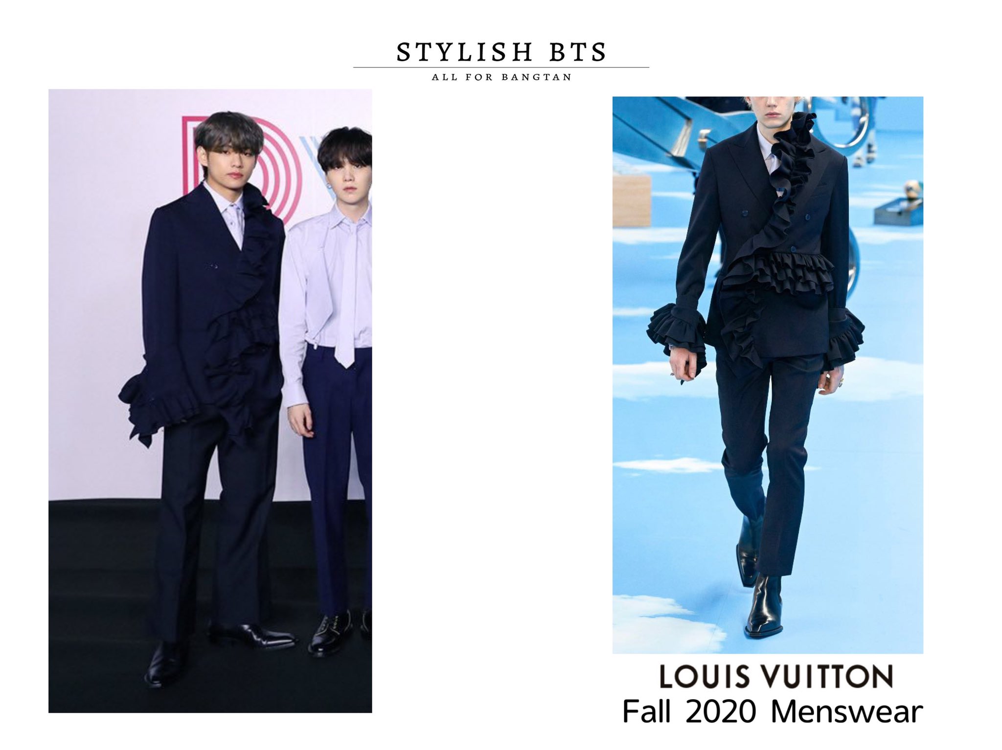 Stylish·BTS on X: #BTS Kpop_Herald LOUIS VUITTON Fall 2020