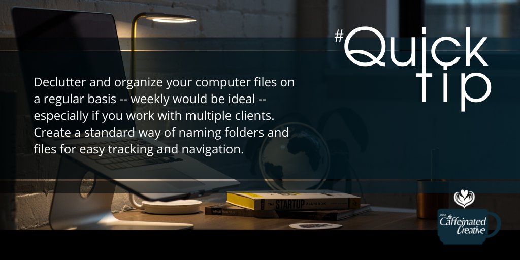 dcaffeinatedvsp's tweet photo. Today's #quicktip to boost your #productivity.

#caffeinatedcreative #success #virtualassistant

---
VA Retainer Services >>
https://t.co/L0OKlVMcGx https://t.co/D2bp4wPpxa