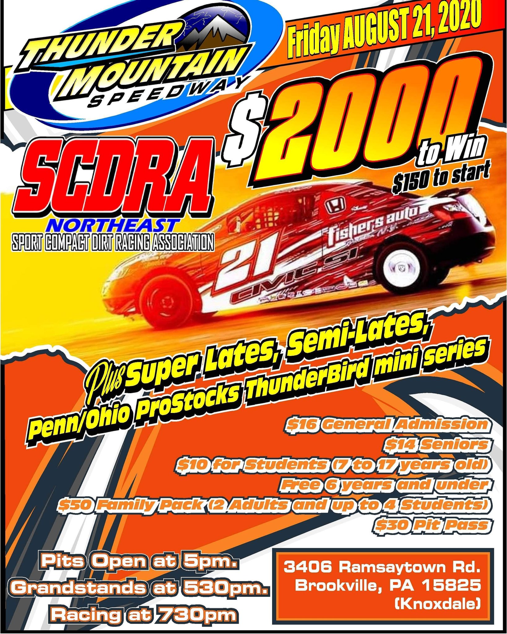 Thunder Mountain Speedway (PA) (SpeedwayPa) / Twitter