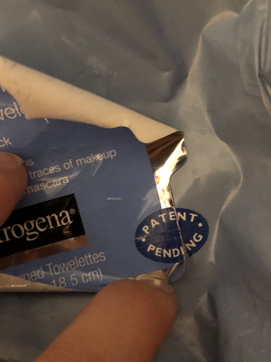 tinabeans69's tweet photo. Is it just me or did it take a long ass time for Neutrogena makeup remover wipes to get a patent?? https://t.co/4BeBPbgLWv