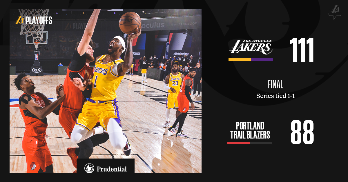 Back in Business. 

#LakersWin ✖️ @Prudential