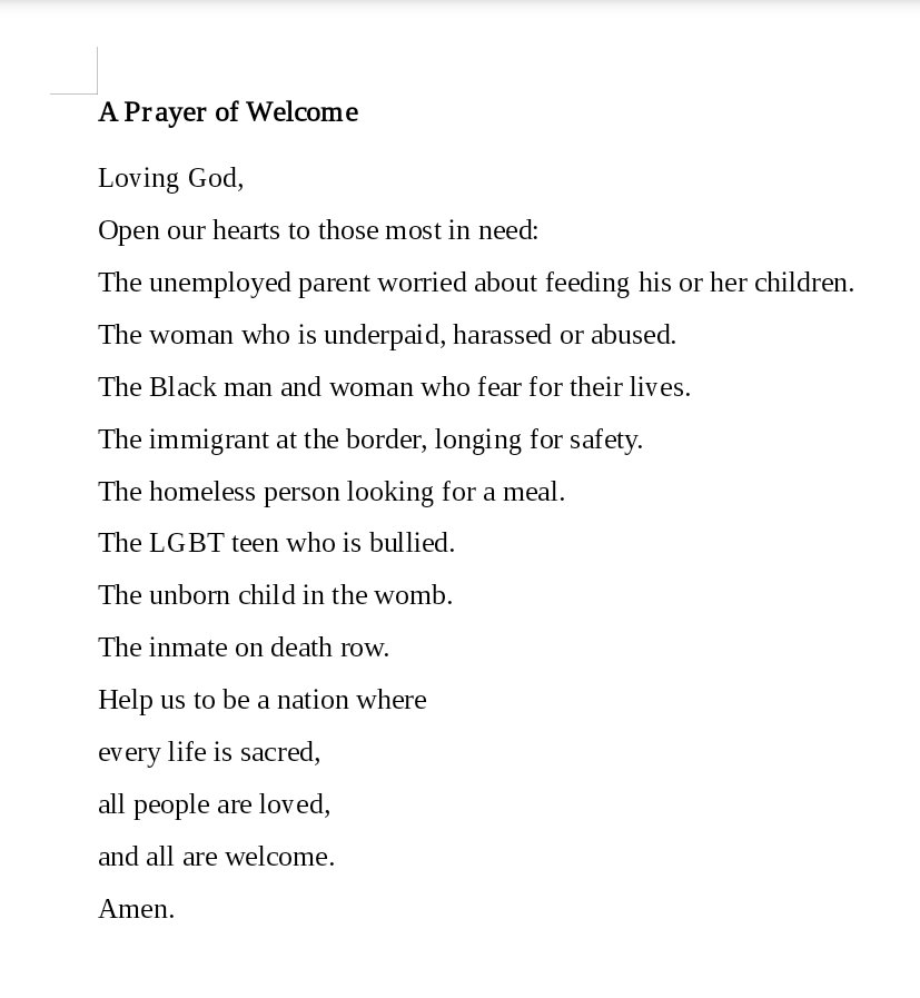 Here is my Benediction tonight, prayed at the #DNC2020