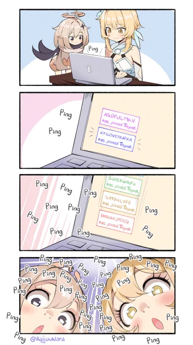 Let's go on an adventure! Genshin Impact has started the Pre-registration:  https://t.co/BNmbE822aH

I drew 4koma for Genshin Impact~ 