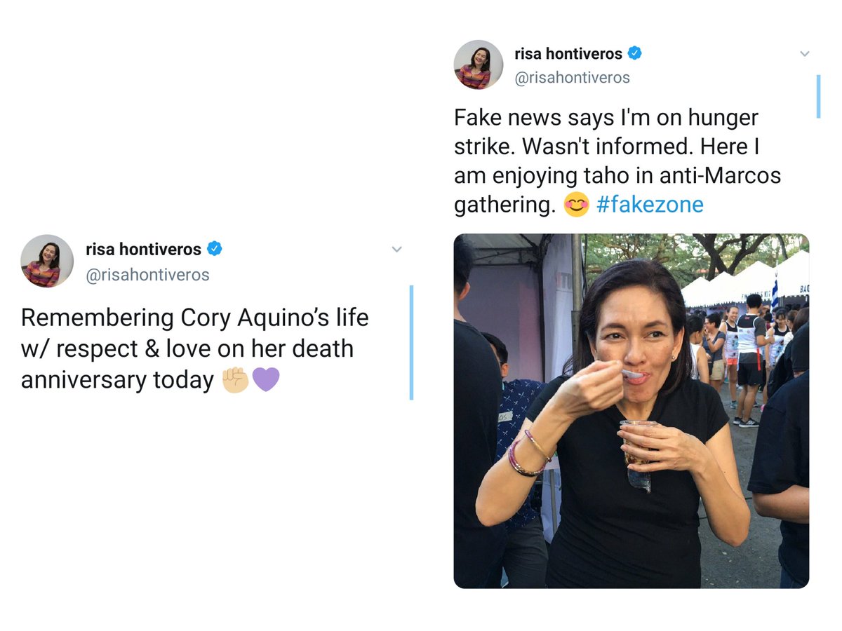 TODAY'S LIBERAL PARTY @TrillanesSonny,  @risahontiveros,  @kikopangilinan, and  @SenLeiladeLima—prominent human rights and press freedom advocates.Marcos has been compared to Duterte for the alleged neglect for human rights.But why aren't they resisting Aquino?Oh saint Cory.