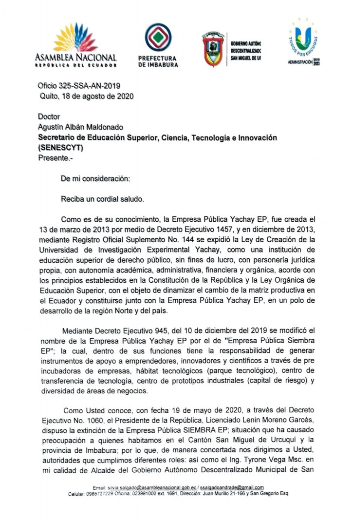 JuntosUrcuqui's tweet photo. Las autoridades de #Urcuquí e #Imbabura insisten a @agustinalbanm @EduSuperiorEc en una reunión de trabajo. Buscamos el diálogo para encontrar soluciones. #NoAlCierre #SiembraSiProduce #SiembraNoSeVende #YachaySeDefiende @goberimbabura  @GADURCUQUI @PrefecturaIMB @silviasalgadoan https://t.co/UKMAPUlUjM