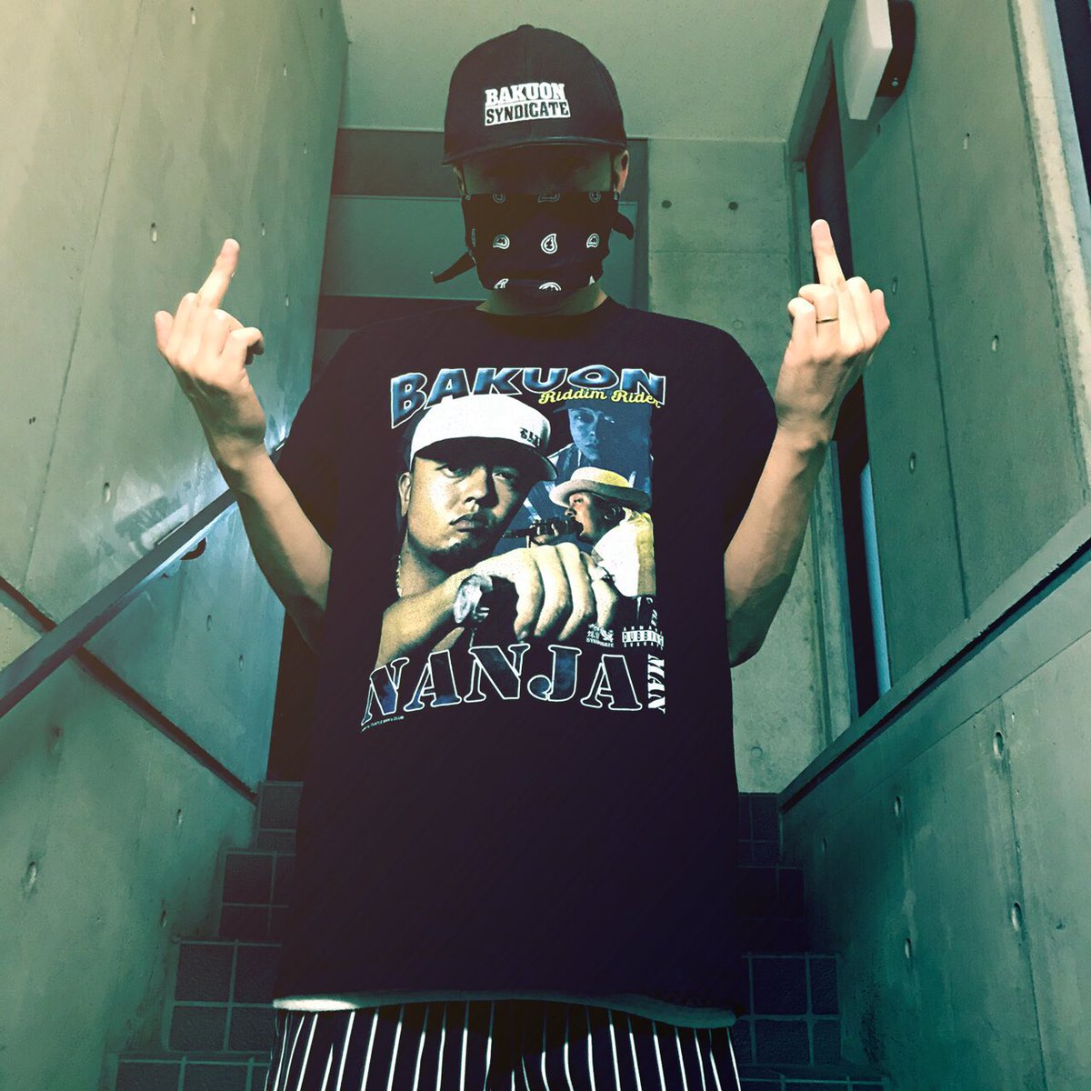 J_REXXX1986's tweet photo. 絶対に欲しかったTシャツ🔥
【NANJAMAN Tシャツ】
ナンジャファンにはたまらないアイテム!
@turtlemansclub
こちらで売ってます!
爆音シンジゲートのキャップと合わせて着ました!
@Bakuon_NANJAMAN
#nanjaman
#turtlemansclub
#爆音シンジゲート
#爆音syndicate
#芋ビー
#ホーホケキョ https://t.co/baDdMJninX