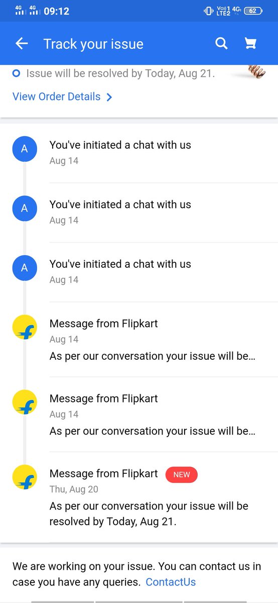 ganguly_arghya's tweet image. @Flipkart If you cannot be on your ethics
Than plz change your company&apos;s vision. In online shopping what we see is the commitments, your promise delivery date was 14aug and today is 21
What your team is doing, in touch with them since 14th
#falsecommitments
#boycottflipkart