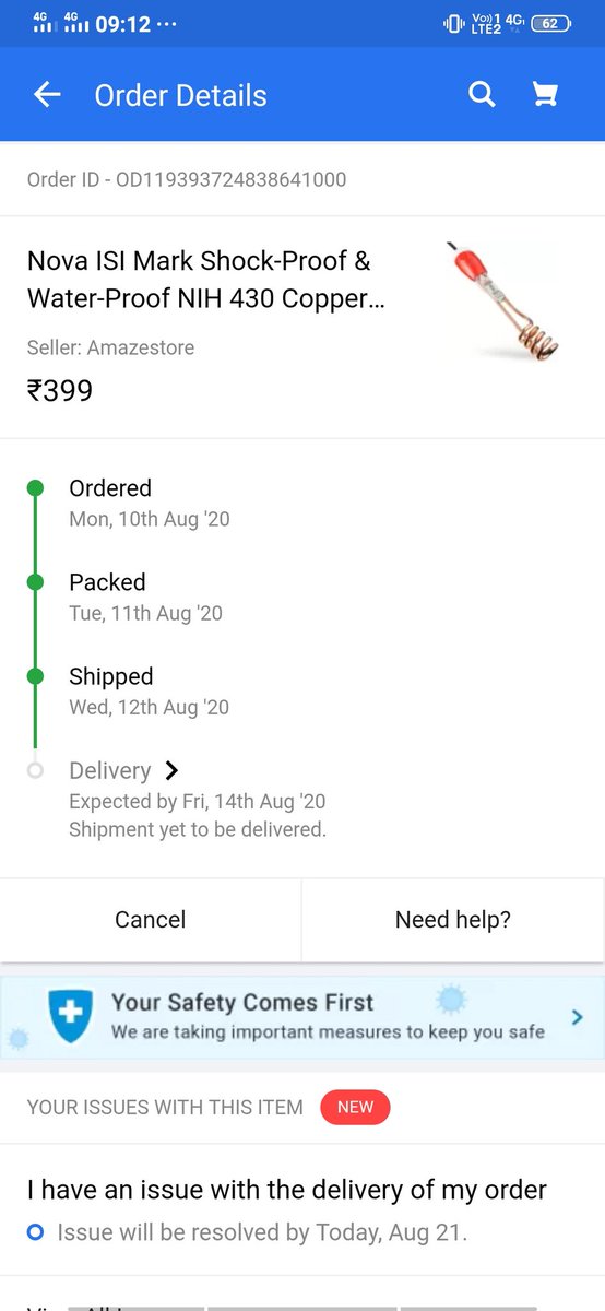 ganguly_arghya's tweet image. @Flipkart If you cannot be on your ethics
Than plz change your company&apos;s vision. In online shopping what we see is the commitments, your promise delivery date was 14aug and today is 21
What your team is doing, in touch with them since 14th
#falsecommitments
#boycottflipkart