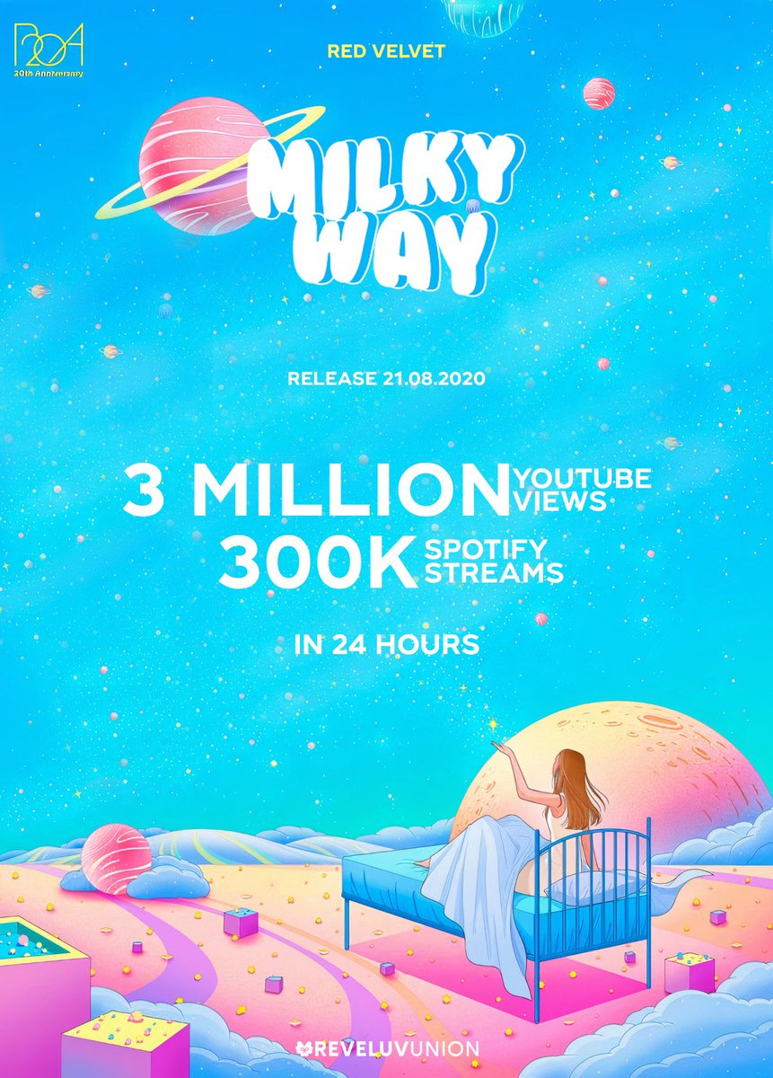 reveluvunion's tweet photo. #STATION Red Velvet ‘Milky Way’ GOALS

🎥 3 MILLION Youtube Views
🎵 300K Spotify streams

#Milky_Way #RedVelvet #레드벨벳 #MilkyWayIsComing @RVsmtown https://t.co/OwkuRqRlwG