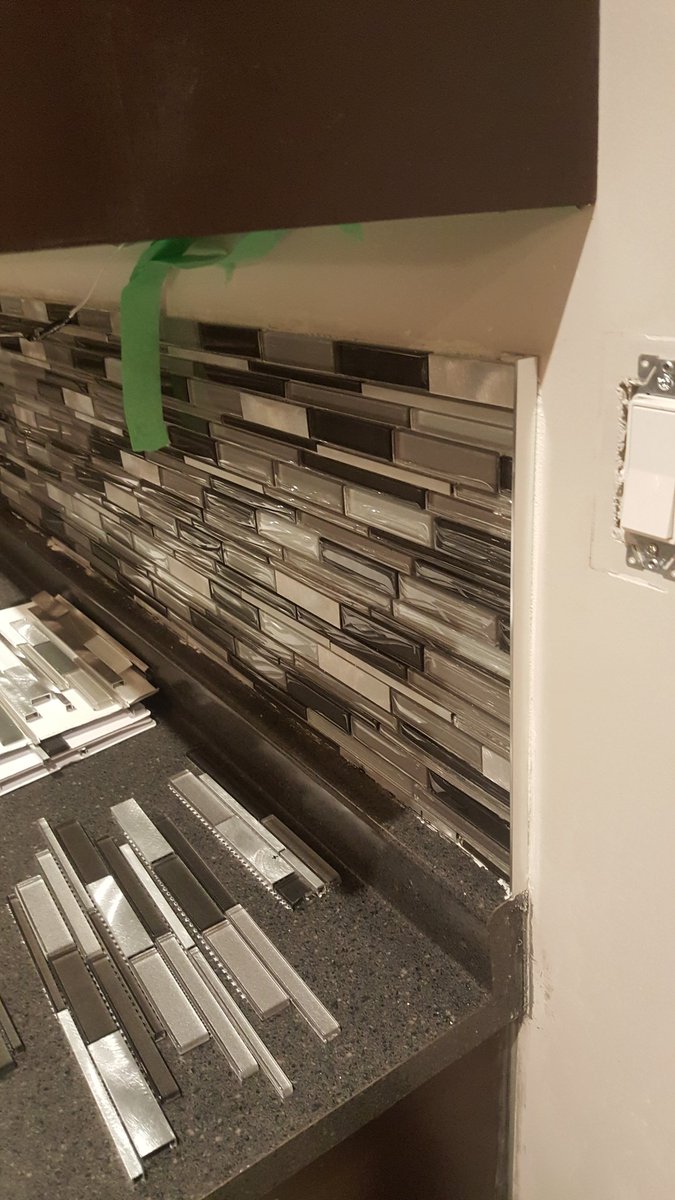 Like Mosaic glass aluminum tiles. Very expensive to install. But aren't they beautiful.