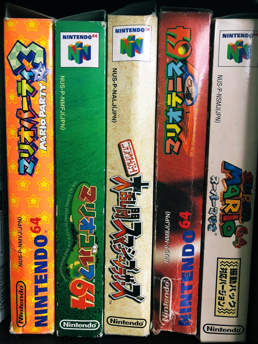 どあらぱん マリオテニス64か ちなみにまだ家にあるから時々やったりするし なんならマリオゴルフ64もやりながら あー Switch欲しいなー ガッキーのcmのゲームしたいなーって思ってる でも古いゲームって操作が簡単で好きだな うちの主力