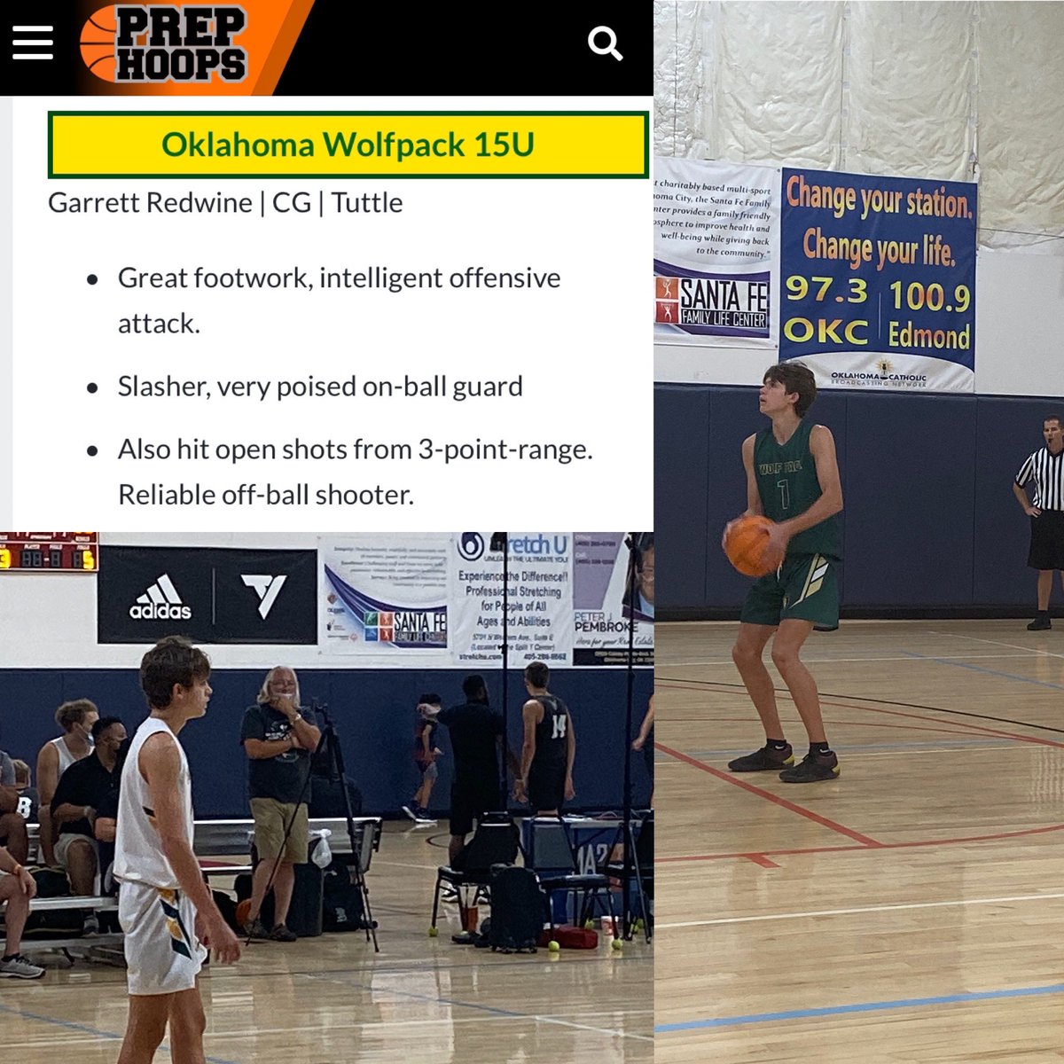 2022Oklahoma's tweet photo. Not many Sophomores in the state can say they’ve dropped 30 this summer, but Garrett Redwine of Oklahoma Wolfpack 2023 did twice he went for 34 in a win over the Swarm &amp; 34 again in a W against RSE. Redwine is definitely a prospect to keep an eye on! Flame thrower🔥@Ok_Wolfpack https://t.co/Gu882exQl3