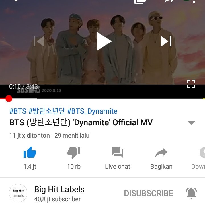 _your22's tweet photo. ini yg hebat #BTS atau #ARMY sih? Merinding liat viewsnyaa 😭😭
#Dynamite #DynamiteToday #DynamiteMV #btsiscomming #BTS_Dynamite https://t.co/jQ2Y1iQgve