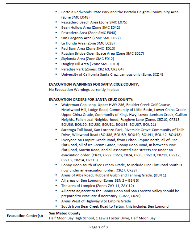 CAL FIRE CZU tweet media