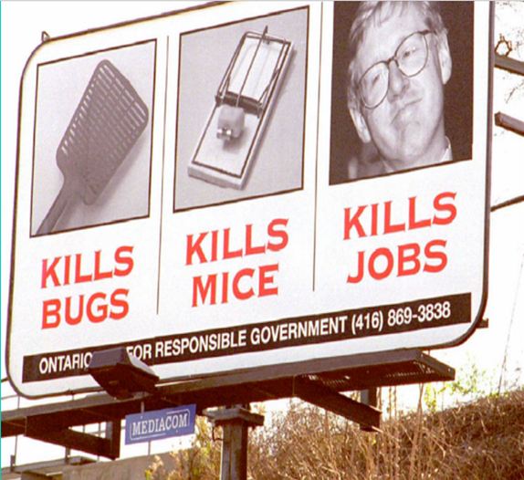 The first CDN that Finkelstein used his method on was Bob Rae. We all know that Bob Rae is a decent CDN, but Finkelstein's attacks got him voted out as Ontario's premier.