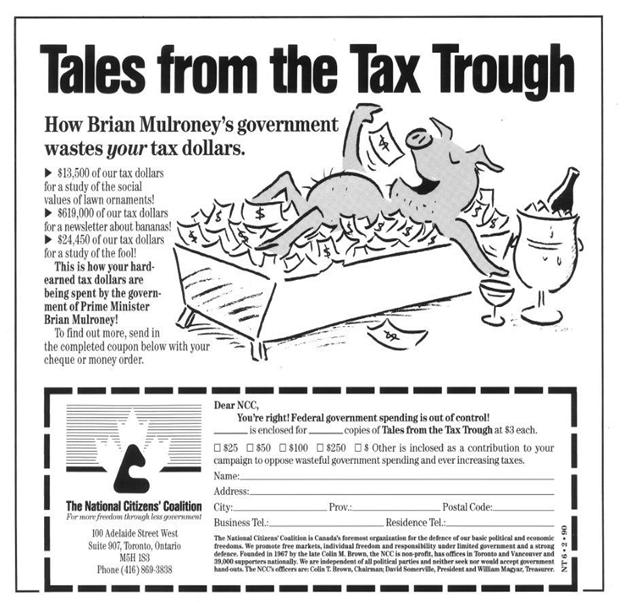 In 1997 Stephen Harper became vice-president of the NCC. He came up with ads such as the ones provided.