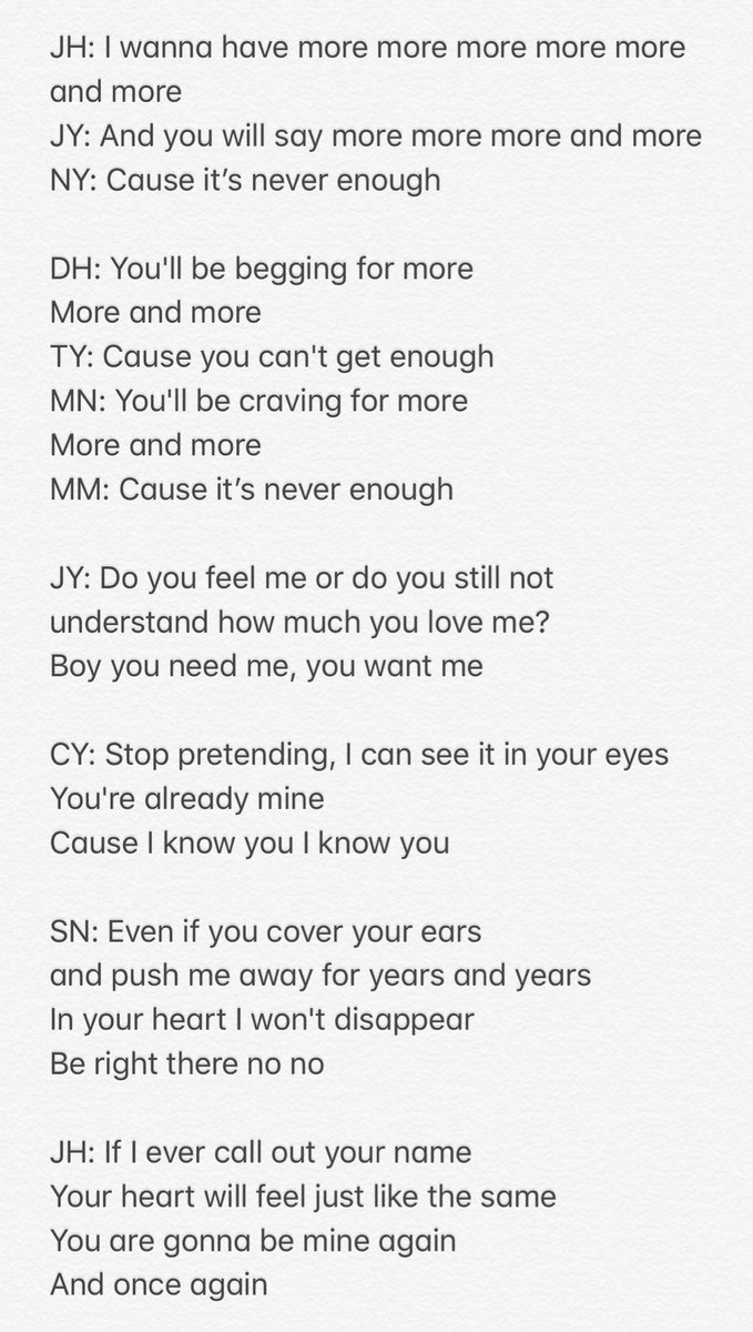 Misa ᴗ More More English Version Official Lyrics Moreandmoreenglishver Twice 트와이스 Jypetwice Misa ᴗ More More English Version Official Lyrics Moreandmoreenglishver Twice 트와이스 Jypetwice