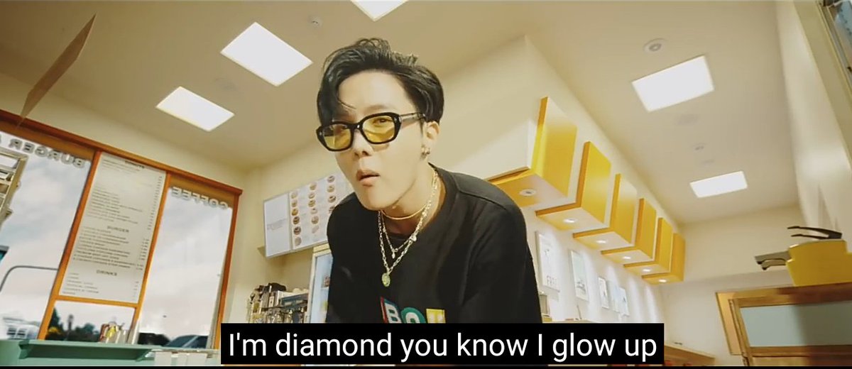 Y'ALL WHEN JUNG HOSEOK SAID THE LINE 'I'm DIAMOND, you know I GLOW UP.' HE REALLY GLOW UP FUCKERS 😭😭 MY BABY IM SO PROUD! #DynamiteToday #Dynamite #DynamiteMV @BTS_twt