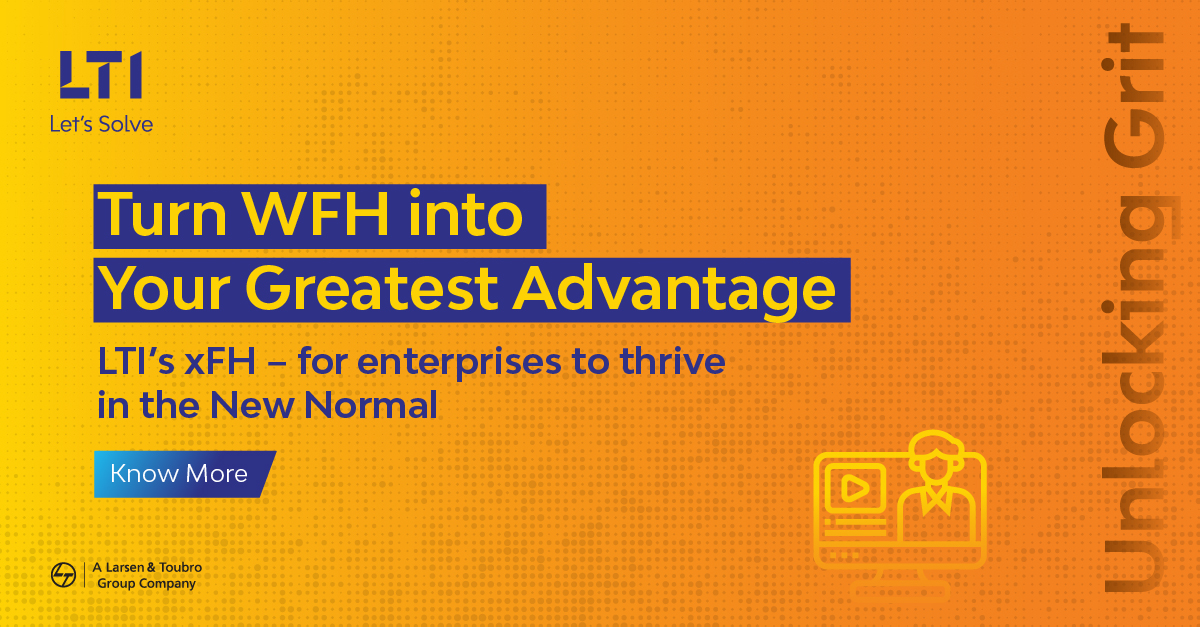 ltm_ofcl's tweet photo. xFH, or Everything from Home - is about organizations evolving their own mature WFH model and driving meaningful interventions at each layer to ensure optimal business outcomes. Know more https://t.co/EIZMKaKRFq
#WFH #RemoteWork #xFH #UnlockingGrit #LetsSolve https://t.co/OYZNiUKfIz