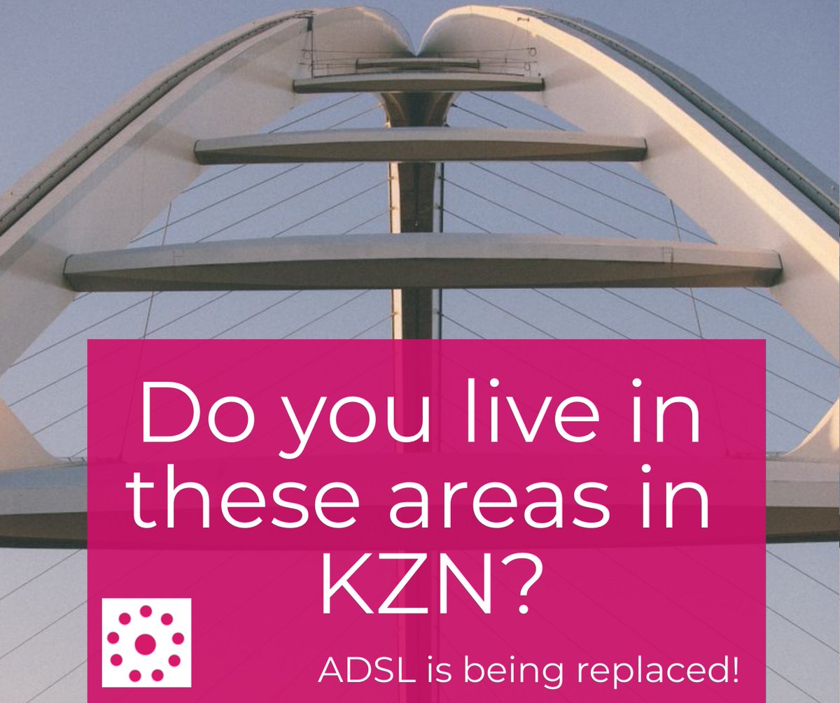 EdgeConnectSA's tweet image. Check your area in this article! 
Many areas of KZN won't have access to ADSL for much longer due to the availability of Fibre! We can keep you connected! 
Contact us NOW! + 27 87 941 6892
mybroadband.co.za/news/adsl/3599…

#Durban #adsl #dbn #Fibre